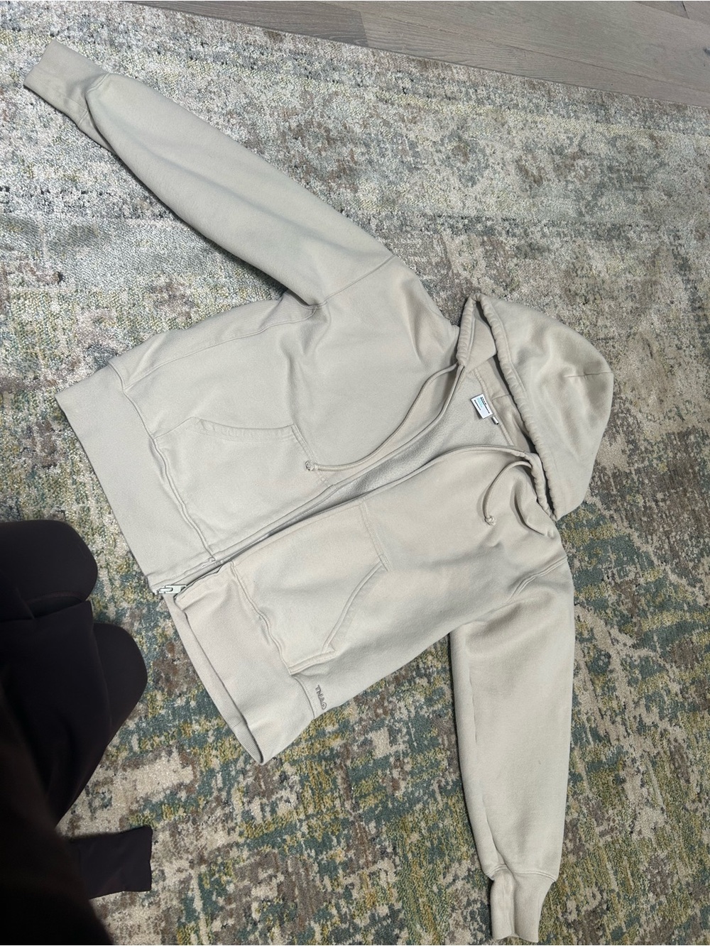 TNA Cozy Sweatfleece Hoodie in Light Cream